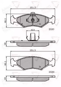 Комплект тормозных колодок COMLINE ADB3444