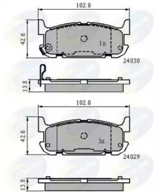 Комплект тормозных колодок COMLINE CBP31521