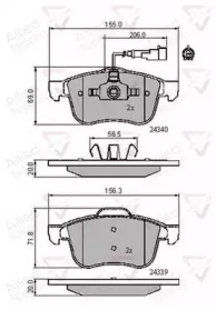 Комплект тормозных колодок COMLINE ADB11718