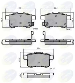 Комплект тормозных колодок COMLINE CBP31711