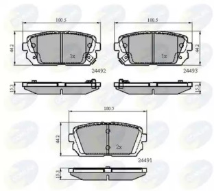 Комплект тормозных колодок COMLINE CBP31757