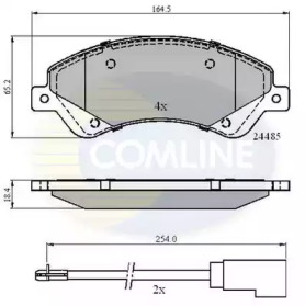 Комплект тормозных колодок COMLINE CBP21511