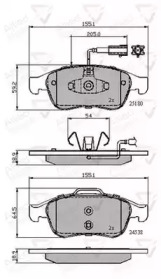 Комплект тормозных колодок COMLINE ADB12028