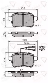 Комплект тормозных колодок COMLINE ADB12103