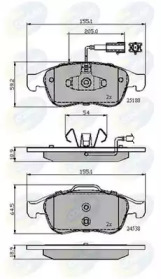 Комплект тормозных колодок COMLINE CBP12028