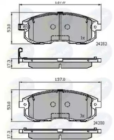 Комплект тормозных колодок COMLINE CBP32025