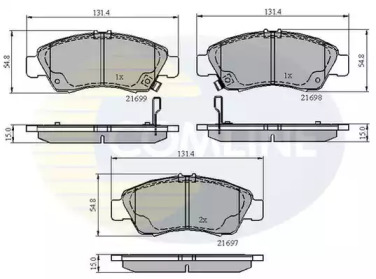 Комплект тормозных колодок COMLINE CBP3556