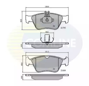 Комплект тормозных колодок COMLINE CBP0274