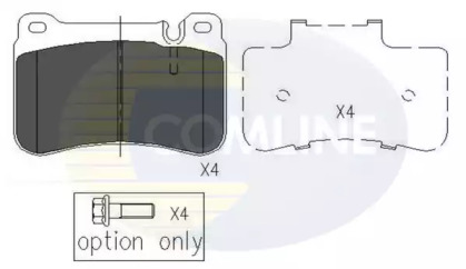 Комплект тормозных колодок COMLINE CBP06007