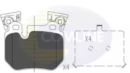 Комплект тормозных колодок COMLINE CBP06023