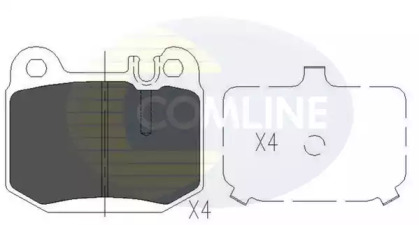 Комплект тормозных колодок COMLINE CBP06025