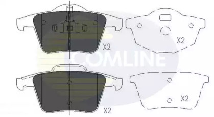 Комплект тормозных колодок COMLINE CBP06027