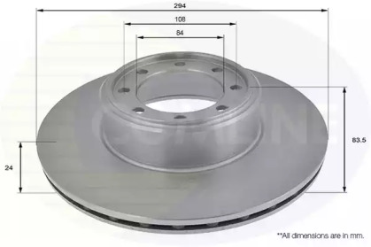 Тормозной диск COMLINE ADC1841V
