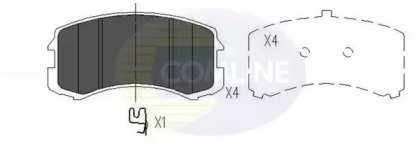 Комплект тормозных колодок COMLINE CBP06061