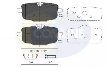 Комплект тормозных колодок COMLINE CBP06072