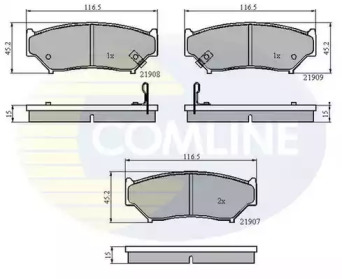 Комплект тормозных колодок COMLINE CBP3587