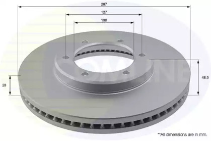 Тормозной диск COMLINE ADC2512V