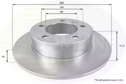 Тормозной диск COMLINE ADC2700