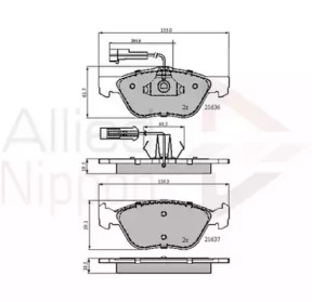 Комплект тормозных колодок COMLINE ADB1897