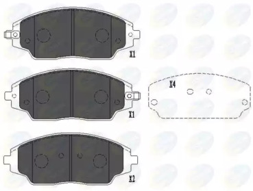 Комплект тормозных колодок COMLINE CBP36083