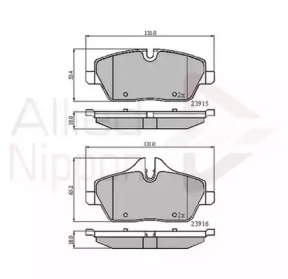 Комплект тормозных колодок COMLINE ADB01531