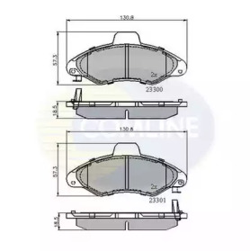 Комплект тормозных колодок COMLINE CBP3393