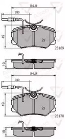 Комплект тормозных колодок COMLINE ADB11098