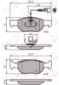 Комплект тормозных колодок COMLINE ADB11171