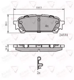 Комплект тормозных колодок COMLINE ADB31775