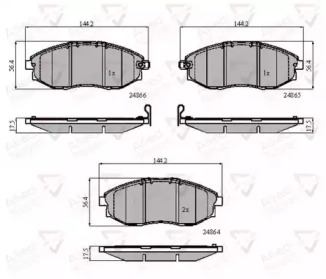 Комплект тормозных колодок COMLINE ADB31585