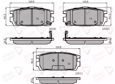 Комплект тормозных колодок COMLINE ADB31743