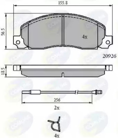 Комплект тормозных колодок COMLINE CBP21048