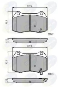 Комплект тормозных колодок COMLINE CBP31258