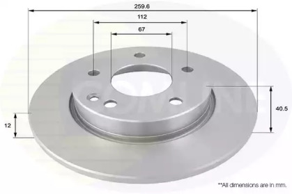 Тормозной диск COMLINE ADC1606