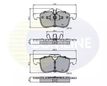 Комплект тормозных колодок COMLINE CBP0898