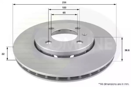 Тормозной диск COMLINE ADC2600V