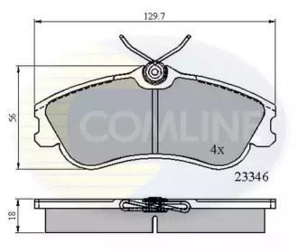 Комплект тормозных колодок COMLINE CBP0892