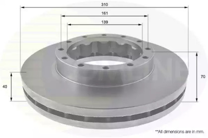Тормозной диск COMLINE ADC0384V