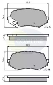 Комплект тормозных колодок COMLINE CBP02007