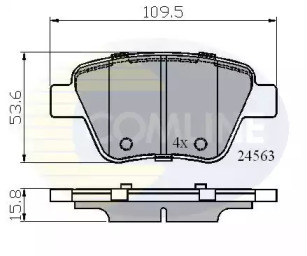 Комплект тормозных колодок COMLINE CBP02022