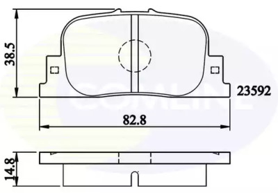 Комплект тормозных колодок COMLINE CBP01172