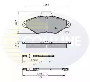 Комплект тормозных колодок COMLINE CBP2568