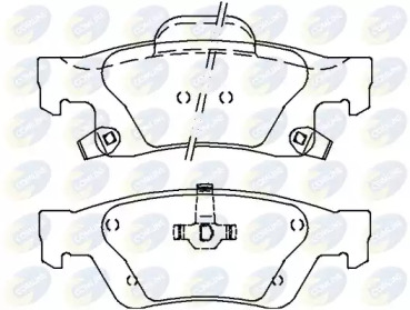 Комплект тормозных колодок COMLINE CBP36076