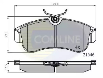 Комплект тормозных колодок COMLINE CBP0566