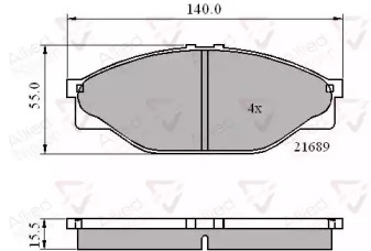 Комплект тормозных колодок COMLINE ADB0440