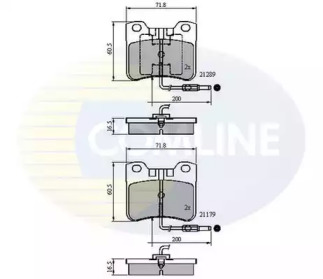 Комплект тормозных колодок COMLINE CBP1231