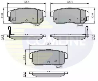 Комплект тормозных колодок COMLINE CBP31283