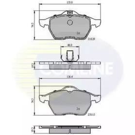 Комплект тормозных колодок COMLINE CBP0749