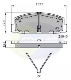 Комплект тормозных колодок COMLINE CBP0986