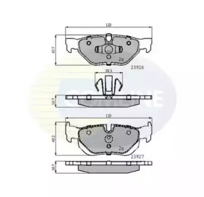 Комплект тормозных колодок COMLINE CBP01708